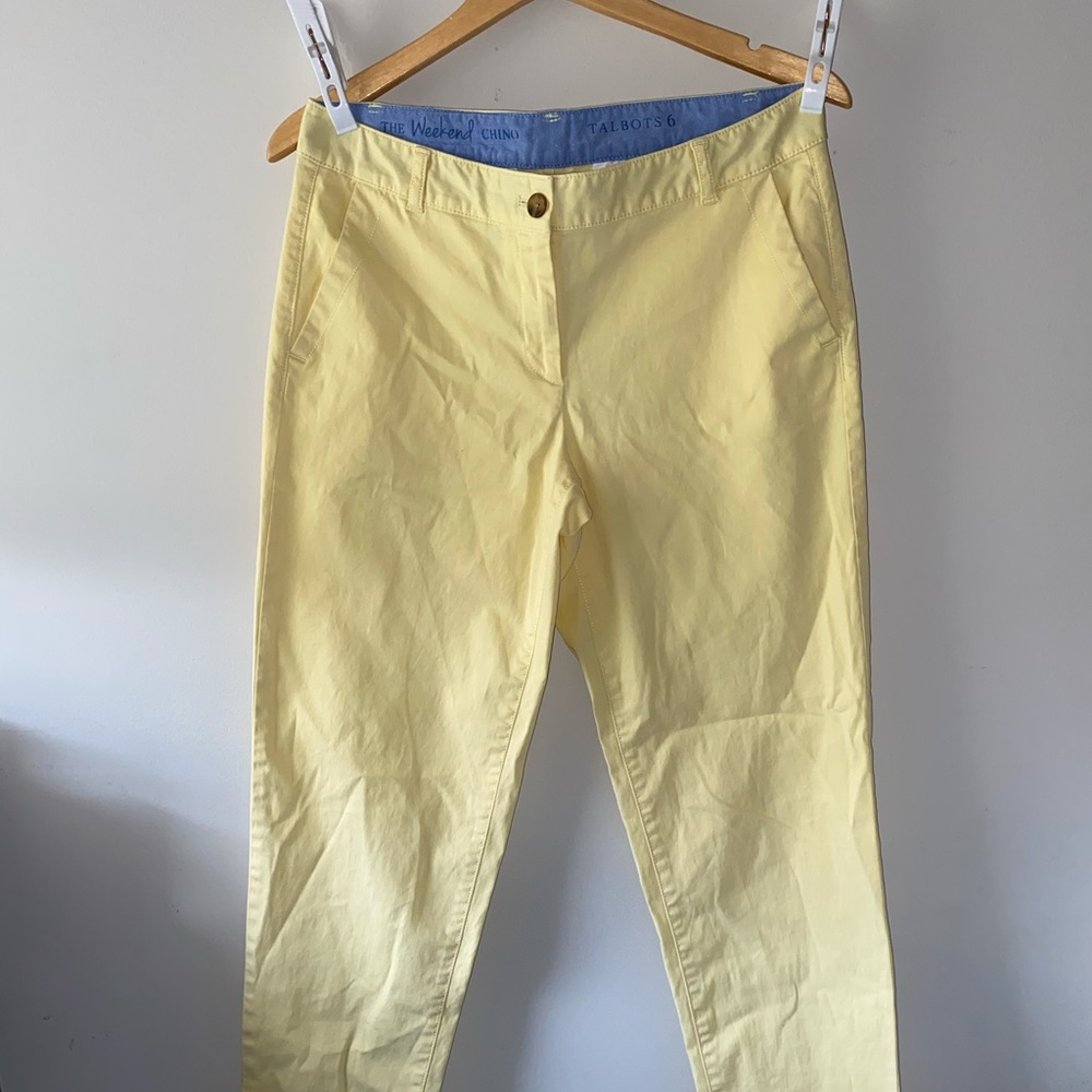 Talbots the Weekend Chino Women’s Pants Yellow 6